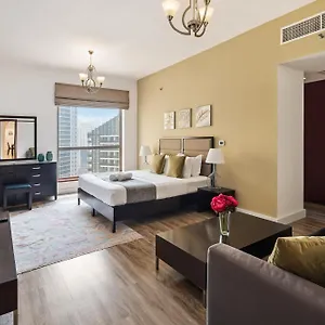  شقة La Buena Vida Homes - Modern, Luxe & Spacious 4-bed, Full Kitchen, Near To Beach, Tram & Marina